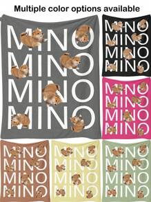 1 件定制法兰绒宠物纪念毯，可个性化定制姓名和照片、宠物床垫、盖毯、沙发套、户外露营宠物配件，超柔软舒适、温暖、保留珍贵的回忆，适合周年纪念、情人节、母亲节、生日、父亲节、毕业典礼、婚礼、圣诞节、乔迁、床、沙发、汽车、茶室、卧室、客厅 - 彩色 - 查看 2