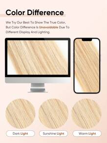 jessie's wig 杰西假发7件套，16个夹子，直发夹式接发，真人发，天然原生发，双层缝制，适合女性日常佩戴，易于佩戴，挑染款，P18/22/60# - SP18/22 - 查看 6