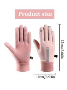 Waterproof Finger Touch Screen Non-Slip Cold Resistant Gloves, Winter Thermal Lightweight Warm Windproof Outdoor Cold Weather Running Biking Driving Hiking Gloves For Men Women, Winter Gloves