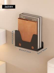 1 件创意自粘式壁挂式卫生纸架，节省空间的浴室收纳架，用于整理和储存卷纸和书籍，家居装饰收纳架，多功能浴室架 - 彩色 - 查看 12