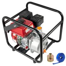 Gasoline Powered Trash Pump, 3"/2", 6.5HP/7HP, 132GPM /242GPM 4-Stroke Gasoline Engine Water Transfer Pump With 25ft/7.62m Outlet Hose, 98/148ft Max Lift, 22/26ft Suction, Cast Iron Impeller For Irrigation Ponds - 19.9 x 16.1 x 16.9 in,Gasoline Powered Trash Pump(2) - View 8