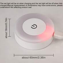 Đèn LED cảm ứng mềm mại - Đèn trang trí phòng ngủ 1 chiếc, dùng trong phòng trẻ em, hành lang, phòng ngủ, nhà vệ sinh, phòng khách, tủ quần áo, tủ, trong nhà - Ánh sáng ấm áp/ánh sáng trắng/ánh sáng 3 chế độ - trắng - Xem 4