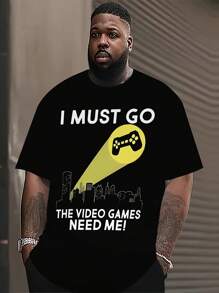 T-Shirt For Men Men's Graphic T-Shirt I Paused My Game To Be Here Graphic Tees Men Gaming Gamer Novelty Funny T Shirt Soft Fabric, Breathable, Comfortable Short Sleeve T-Shirts Perfect For Summer - The video game need me - 查看 1