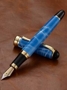 [Customized] Laser Engraved Pen Holder, 1pc Elegant Customized Fountain Pen With 0.5mm Fine Nib, High-Quality Electroplated Craftsmanship, Smooth Writing Experience, Refillable Ink Cartridge, Includes 30pcs 2.6mm Ink Cartridges, Great Daily Writing/Calligraphy Gift For Coworkers, Family, Back To School, Valentine's Day, Christmas, Father's Day, Teacher's Day, Thanksgiving, Christmas, Mother's Day, Birthday, Personalized Gifts - Multicolor - View 25