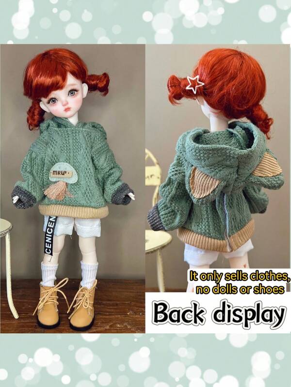 1pc Retro Style Doll Clothes, Suitable For 6-Inch BJD/30cm Dolls. Unique Designs Including Sporty, Academic Styles, A Dream Outfit Collection For Doll Lovers, Adorable For Girls. (This Series Of Doll Clothes Are Suitable For 30cm Dolls, Due To Different Doll Shapes, The Tightness And Length May Vary Slightly. The Handmade Miniature Garments May Have Minor Handcraft Flaws, Which Do Not Affect The Overall Effect. Buyers With Concerns May Want To Consider Carefully)
