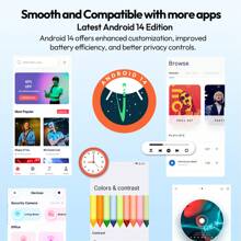 XGODY X32 Android 14 Octa-Core SIM-Free Unlocked Phone - 5.5inch Display, 2850mAh Battery, 4G Dual SIM, 4GB RAM(2+2) +16GB/128GB ROM Expandable, Dual 8MP+5MP Cameras With Facial Recognition, UK Version - Blue - View 4