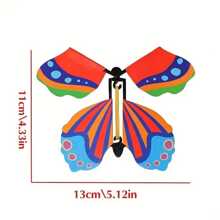 10 pièces Jouets papillon magique, papillons en papier à ressort avec élastiques, diverses couleurs, cadeaux pour fête surprise, cartes d'anniversaire, Halloween, Noël et cadeaux de Thanksgiving.