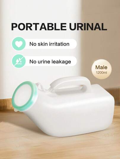 Cofoe 1200ml Portable Urinal Pee Bottle Male Urine Container Outdoor Travel Emergency Urinal Storage Bottle With Clip Camping Car Elderly Men Toilet