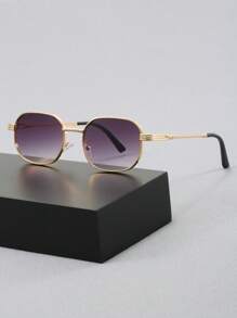 1 par de gafas de moda vintage estilo Y2K cuadradas, gafas de viaje para exteriores y playa, decoración personalizada, gafas de moda estilo street snap