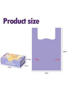 1 Box Unisex Baby Diaper Disposal Bags, 200pcs