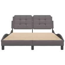 vidaXL Bettgestell ohne Matratze Dunkelgrau 90x200 cm Samt