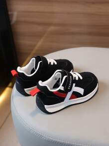 儿童阿甘运动鞋，新款春夏秋季女童跑步鞋，男童防滑软底运动鞋 - 黑色 - 查看 6