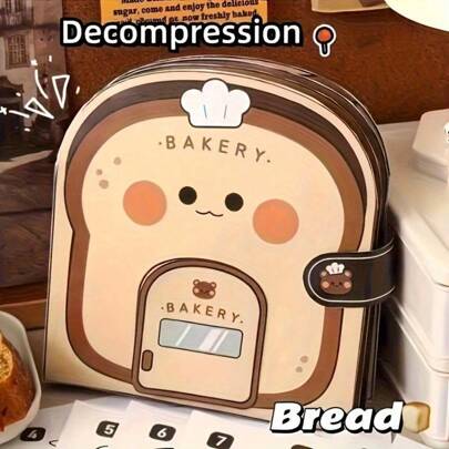 1 Set 3D DIY Silent Book Collage Kit, Includes Bakery, Waffle Maker, Hamster Caretaker, Korean Fried Chicken, Spicy Ramen, And More Themed Pre-Cut Paper Craft Set, Inspiring Creative Play