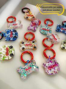 Design Customized Pet Tags That You Like, Personalized, Custom Dog Tags, Resin Dog Tags, Pet ID Tags, Cat Tags, Handmade, Flashing Tags, Phone Customization To Prevent Loss Ornamental Stylish,Fashion,Colorful,Vintage,Cute,Contracted,Cuties Custom,Unique,Customized,Personalized Pet For Anniversaries,For Birthdays