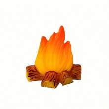 1 件/2 件/4 件迷你树脂小火焰、微型火焰、微型 DIY 饰品装饰、微型花园景观、娃娃屋盆栽装饰、圣诞礼物 - 彩色 - 查看 8