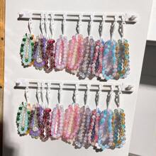 1 件免钻悬挂式珠宝展示架，适用于手镯、项链和其他珠宝的整理，也可整理发饰、钥匙和名人周边产品。非常适合宿舍、卧室、浴室和零售店 - 白色 - 查看 4