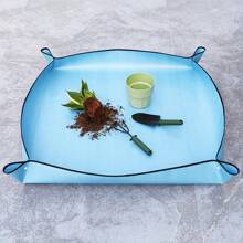 家庭园艺用品、多肉植物和露台地垫、防水移植垫、盆栽混合工具 - 藍色 - 查看 2