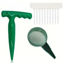1 set Kit de sembrador manual, incluye 1 perforador, 1 sembrador, 10 piezas de marcadores de etiqueta tipo T - Unitalla - Ver 8
