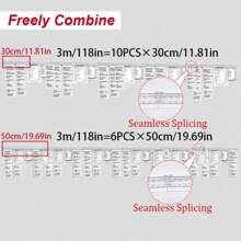 Organizador de pedidos para llevar de cocina de 30cm-150cm, soporte para billetes, pedidos para llevar de PVC y estante para billetes de restaurante para cafeterías y pubs de oficina