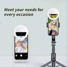 1 pièce Mini éclairage de remplissage portable à pince, éclairage de remplissage LED pour selfies, pour téléphones portables et ordinateurs, maquillage, conférence Zoom, diffusion en direct, vlog, selfies et appels vidéo parfaits 150mAh
