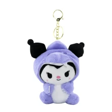 Sanrio 6 Styles Plush Toy Dinosaur Series Kawali Keychain Pendant Kuromi Hello Kitty Cinnamoroll Pochacco Pompom Purin Cartoon Anime Figure Stuffed Soft Plush Dolls For Children's Birthdays Festival Gifts 13cm/5.12inch