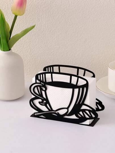 1 pezzo Portasciugamani in ferro stile europeo, adatto per decorazione della stanza centrale, soggiorno, camera da letto, studio, cucina e sala da pranzo, scatola portafazzoletti da tavolo, ideale come regalo per gli amici