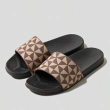 Men's Diamond Pattern Pattern Beach Thong Sandals, Thick Sole, Non-Slip, Soft Bottom, Suitable For Casual, Outdoor, Summer, Vacation, Graduation Gifts, Birthday Accessories - Multicolor - View 10