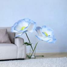 1 朵巨型装饰花，50 厘米高巨型手工罂粟花，适用于花园，大型人造花适用于婚宴生日派对毕业典礼背景新娘送礼会商店橱窗展示摄影道具家居装饰（不含叶子和杆） - 彩色 - 查看 10