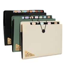 Carpeta de archivo expandible con 5/8/13 bolsillos, ultra ligera y delgada, organizador de archivo acordeón, tamaño A4 carta, organizador de documentos y recibos para el aula, el hogar, la oficina y los viajes