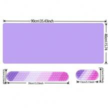 Ergonomic Crystal Keyboard Wrist Rest, Mouse Wrist Rest & Extra Large Mouse Pad Set - PU Silicone Pad, Anti-Slip, Soft Support, Comfortable Typing