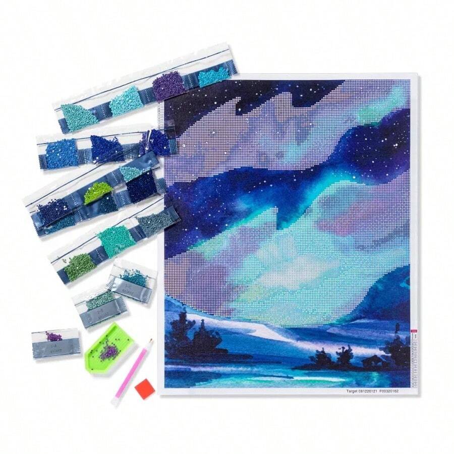 Gem By Number Galaxy Kit - Mondo Llama™: DIY Art Kit With Gems & Fabric ...