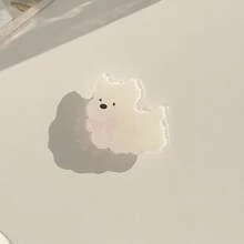 Soporte para teléfono móvil con forma de perro oso Kawaii de GUCADI, expandible y plegable, compatible con estuches de teléfono Apple, Honor, VIVO, OPPO, , Android, regalo para cumpleaños, familia, amigos, agarre de teléfono extensible y retráctil, accesorios para teléfono