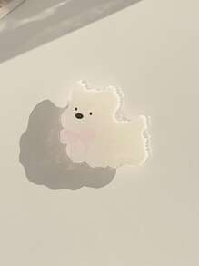 Soporte para teléfono móvil con forma de perro oso Kawaii de GUCADI, expandible y plegable, compatible con estuches de teléfono Apple, Honor, VIVO, OPPO, , Android, regalo para cumpleaños, familia, amigos, agarre de teléfono extensible y retráctil, accesorios para teléfono