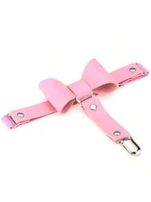 1pc Bow Leg Ring Goth Punk Street Style Leather Thigh Garter Belt Party Straps Underwear Accessories