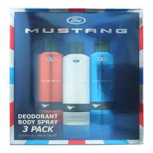 Mustang Deodorant Body Spray 3 X 200ml Gift Set - Clear - View 3