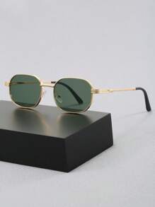 1 par de gafas de moda vintage estilo Y2K cuadradas, gafas de viaje para exteriores y playa, decoración personalizada, gafas de moda estilo street snap