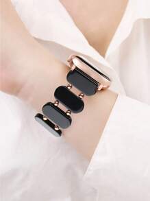 1pc Women's Fashion Lightweight Beaded Resin Apple Watch Band, Waterproof And Scratch-Resistant, Sized 38/40/41/42/44/45/49mm, 42/46mm For S10, Compatible With Apple Watch Ultra 2/1, SE 9/8/7/6/5/4/3/2/1