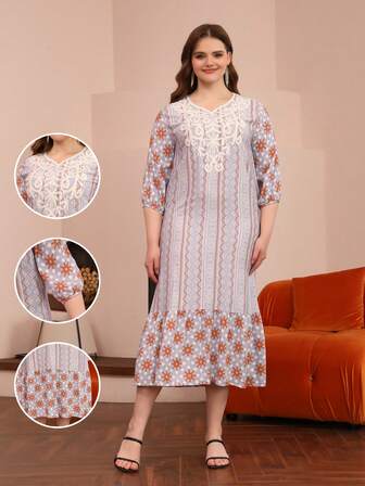 斋月阿拉伯风格优雅 Jalabiya 连衣裙，传统宰牲节服饰，2025 年春夏