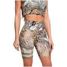 Guess Collants de cyclisme pour femme Carlene Biker, multicolore