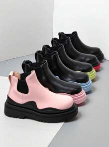 Royalfashion Women's Slip-On Boots Derri