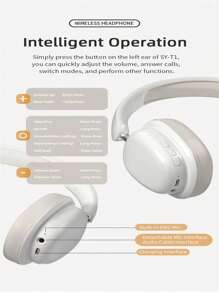 Wireless Bluetooth Headset With A Retractable, Rotating, And Foldable Design For Easy Storage, With A Super Long Battery Life Of 40h. It Features A Detachable Microphone, Lightweight And Comfortable Fabric That Fully Surrounds The Earbuds, Personalized And Fashionable Macaron Color Matching, And Multiple Colors To Choose From. It Is Compatible With Various Devices And Is The Best Choice For Holiday, Birthday, And Gift Giving To Family And Friends
