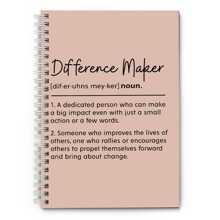 1 件 Difference Maker 日记本，感谢同事、老板、老师、同事的礼物，感谢礼物，生日礼物，5.5x8.3 英寸，学校用品，返校 - Style B - 查看 1