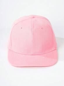 1 chiếc mũ vành phẳng màu trơn, có thể điều chỉnh, thích hợp cho bé trai và bé gái, mùa xuân/thu, du lịch, nghỉ mát biển. - mũ bóng chày vành phẳng - Xem 18