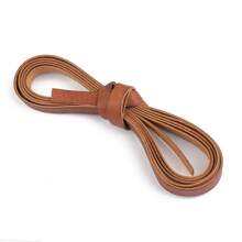 beadia 2m Long Retro Coffee Color Leather Cord (Diameter: 1.5-10mm) - Round Leather Cord, Flat Cord - DIY Bracelet Cord, Jewelry Making Supplies - Brown - View 8