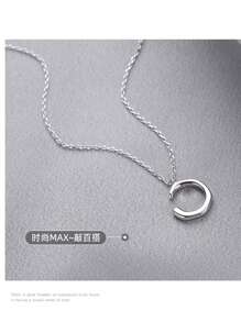 925 Sterling Silver Letter Necklace, Minimalist Design Collor Necklace, 2025 New Fashion Jewelry
