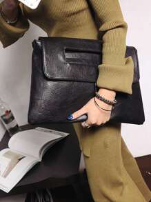 New Fashion Large Capacity Casual Versatile Solid Retro Women Elegant Clutch Bag, Suitable For Parties, Gatherings, Flap Closure, Adjustable Shoulder Strap, Handbag, Envelope Bag Design, For Office Lady, College Student, Daily Use, Commuting