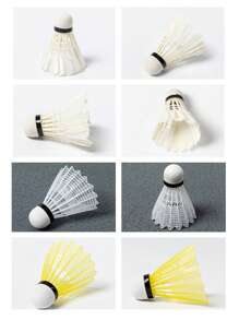 1pc Feather Shuttlecock Bucket, High-Speed Training Badminton Shuttlecocks With Great Stability, Suitable For Professional Competitions, Outdoor Games, Corporate Events