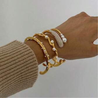 18K Gold Stainless Steel Bracelet For Women New Style Simplicity Subtlety Paper Clip Chain Lightweight Luxury Bracelet Jewelry Daily Wear