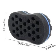 1 pièce Éponge à cheveux bouclés, brosse de coupe de cheveux, éponge magique de coiffure à torsion, brosse d'éponge pour couper les cheveux abîmés, grande éponge à double face. Outils capillaires, produits et accessoires capillaires pour le salon de coiffure, les voyages essentiels, la rentrée scolaire, les vacances, les accessoires capillaires pour femmes