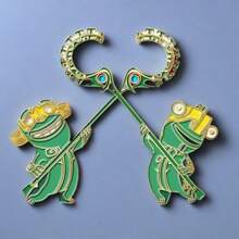 Nezha Barrier Beast Metal Magnetic Refrigerator Sticker, High-Quality Animation Movie Souvenir Decor, Cute Refrigerator Magnet Gifts Birthday Graduation